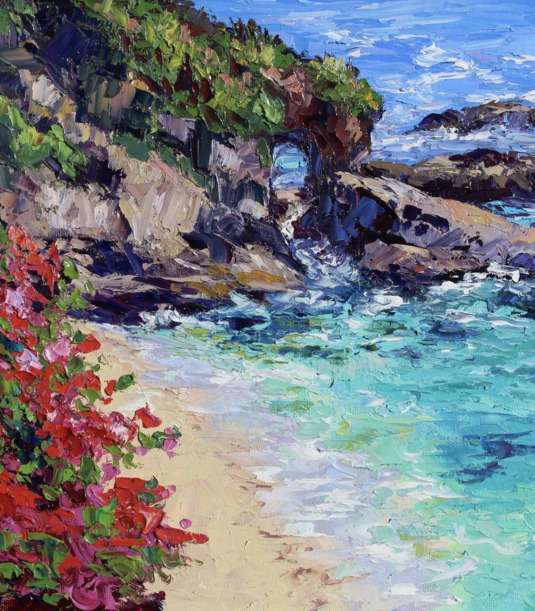Original Impressionism Seascape Painting by Kristen Olson Stone