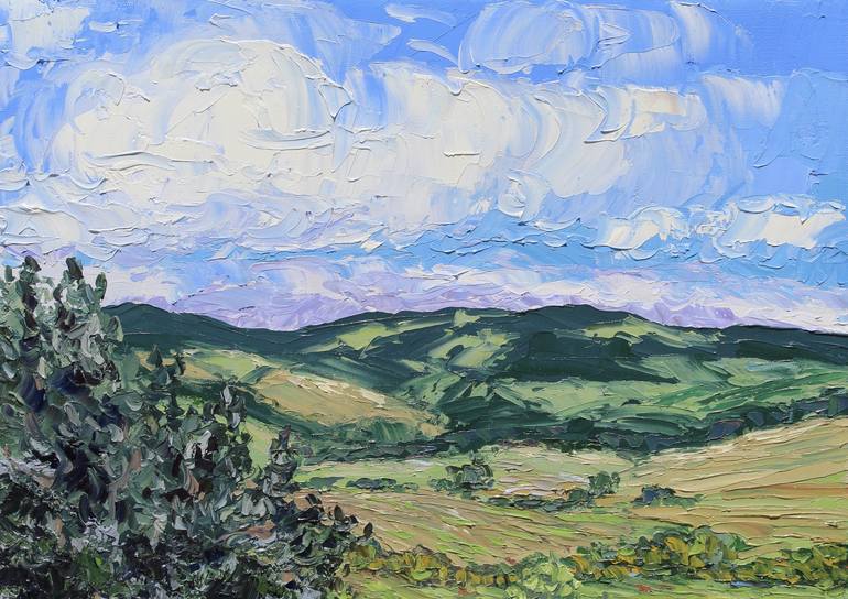 Original Impressionism Landscape Painting by Kristen Olson Stone