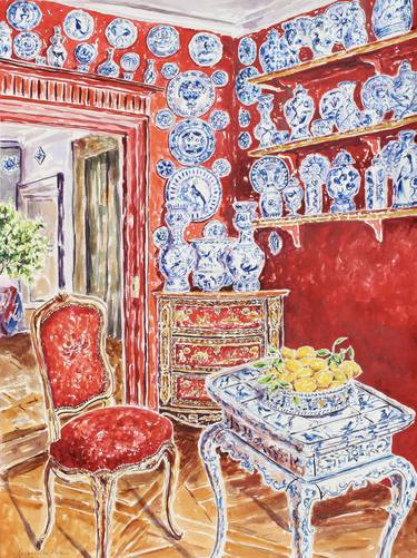 Print of Impressionism Interiors Paintings by Kristen Olson Stone