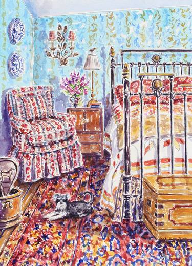 Print of Impressionism Interiors Paintings by Kristen Olson Stone