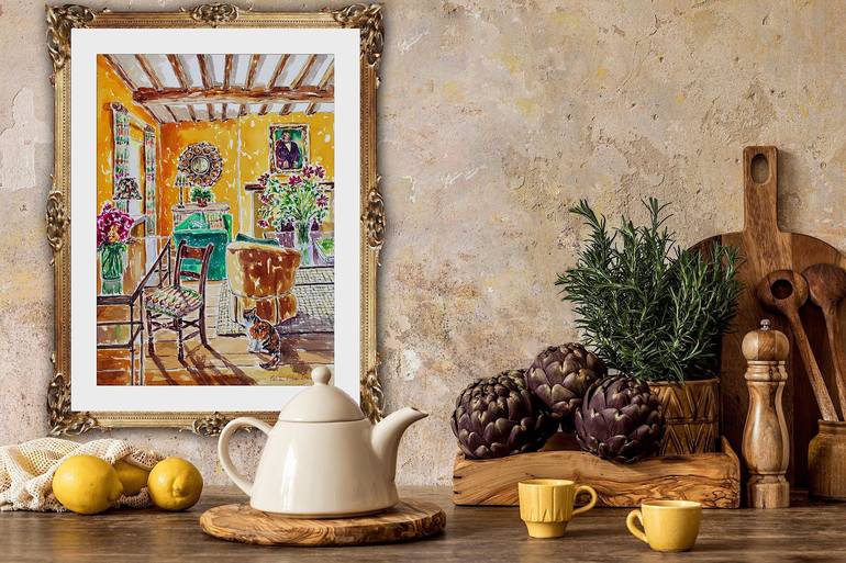 Original Realism Interiors Painting by Kristen Olson Stone