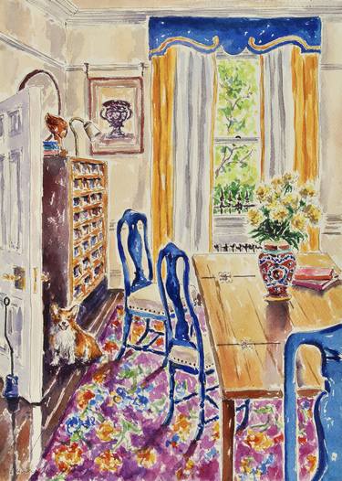 Print of Realism Interiors Paintings by Kristen Olson Stone