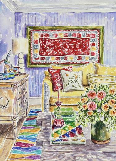 Original Impressionism Interiors Paintings by Kristen Olson Stone