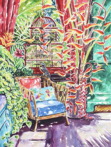 Print of Interiors Paintings by Kristen Olson Stone