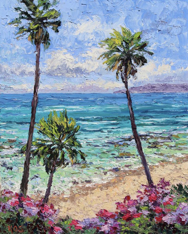 Print of Impressionism Seascape Paintings by Kristen Olson Stone