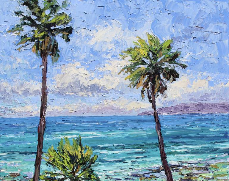 Original Impressionism Seascape Painting by Kristen Olson Stone