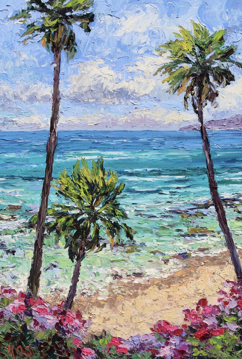 Original Impressionism Seascape Painting by Kristen Olson Stone