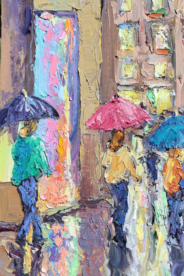 Original Impressionism Cities Painting by Kristen Olson Stone