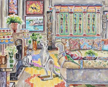 Original Impressionism Animal Paintings by Kristen Olson Stone