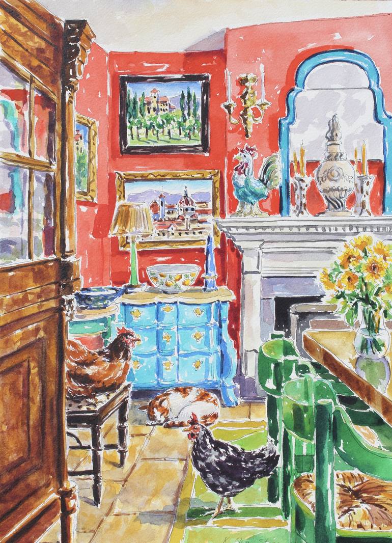 Print of Impressionism Animal Paintings by Kristen Olson Stone