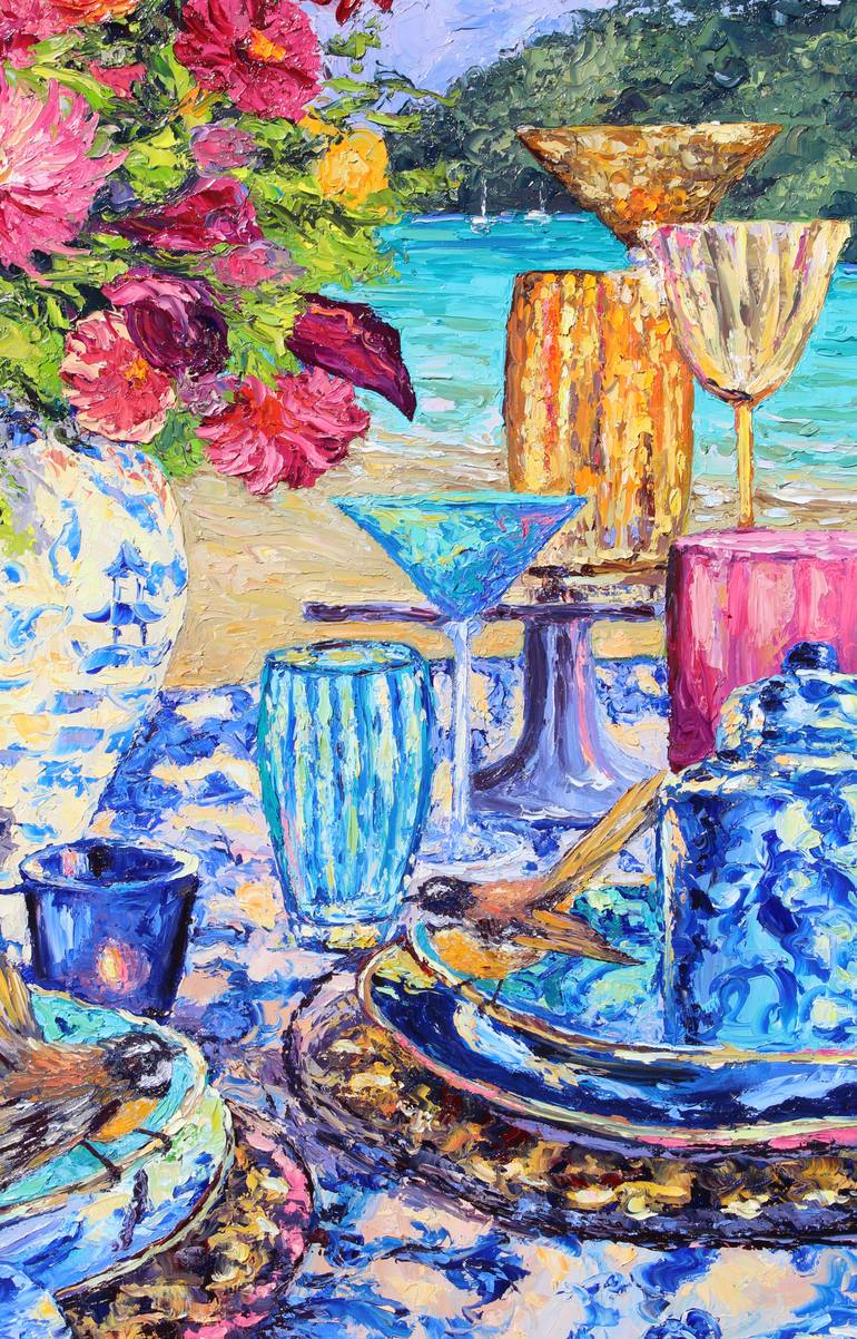 Original Impressionism Still Life Painting by Kristen Olson Stone