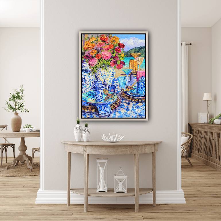 Original Impressionism Still Life Painting by Kristen Olson Stone