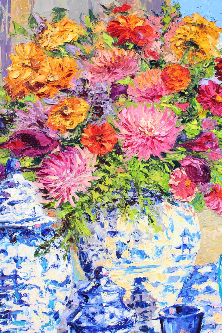 Original Impressionism Still Life Painting by Kristen Olson Stone
