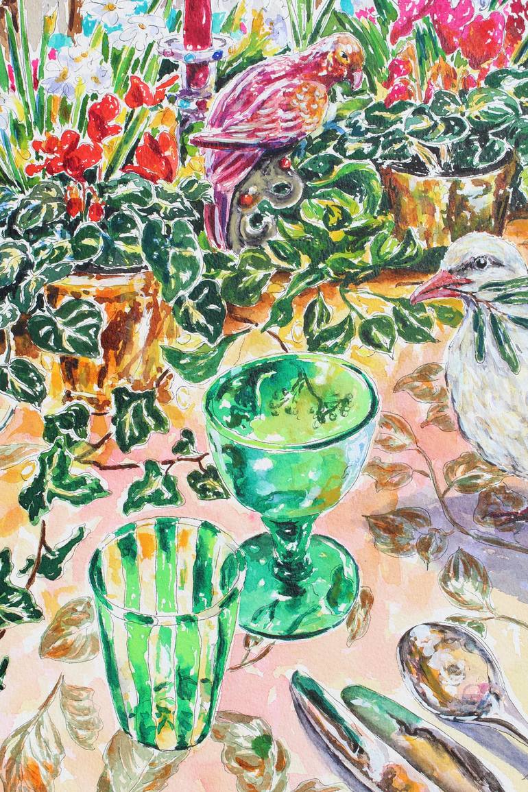 Original Impressionism Still Life Painting by Kristen Olson Stone