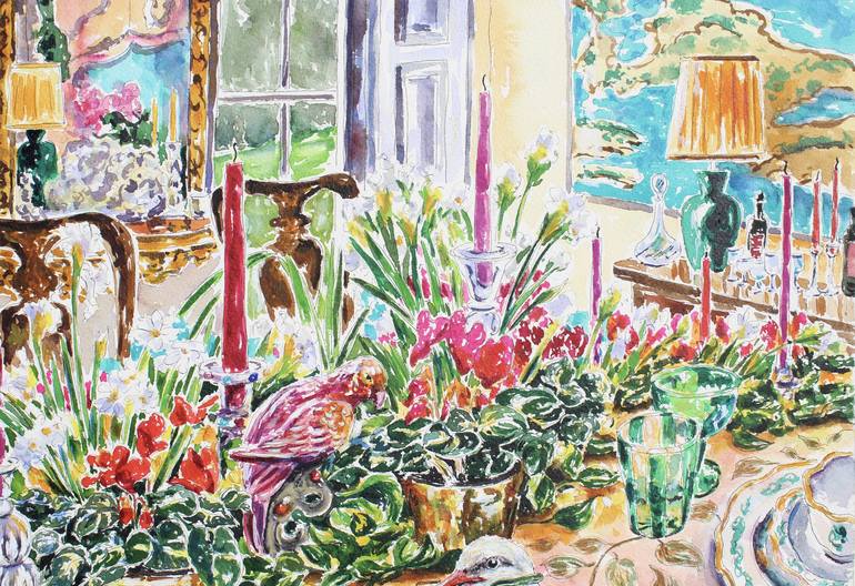 Original Impressionism Still Life Painting by Kristen Olson Stone