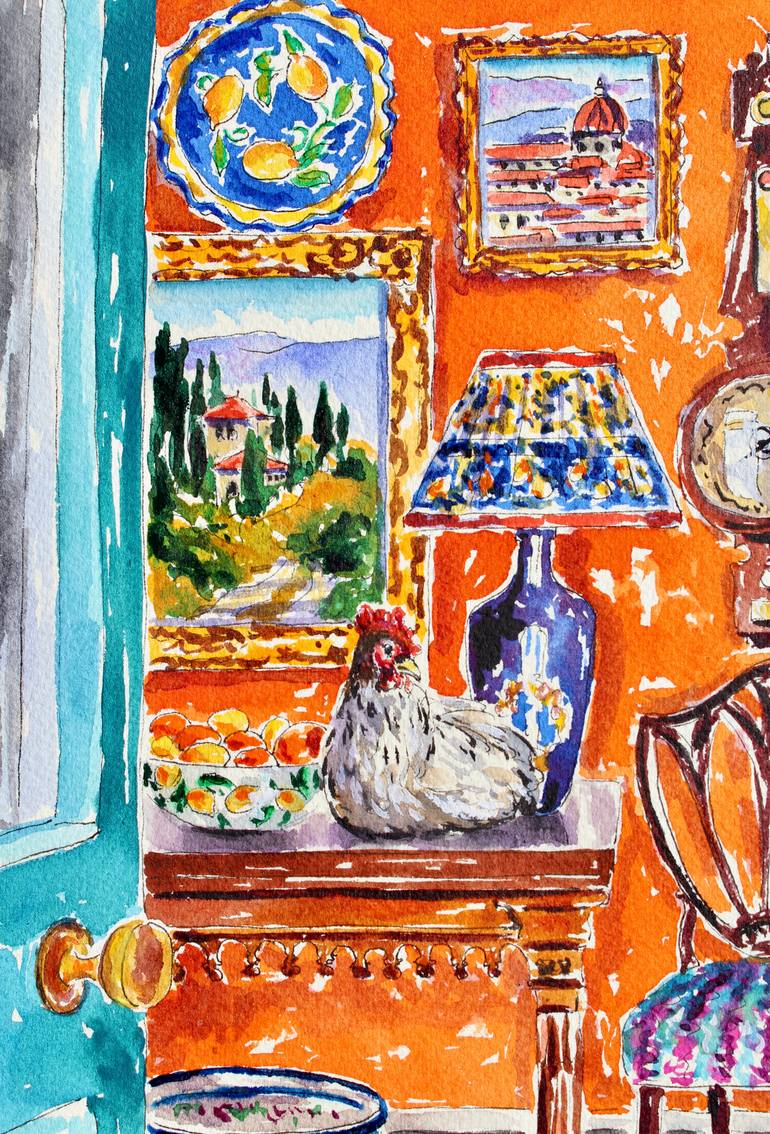 Original Impressionism Architecture Painting by Kristen Olson Stone