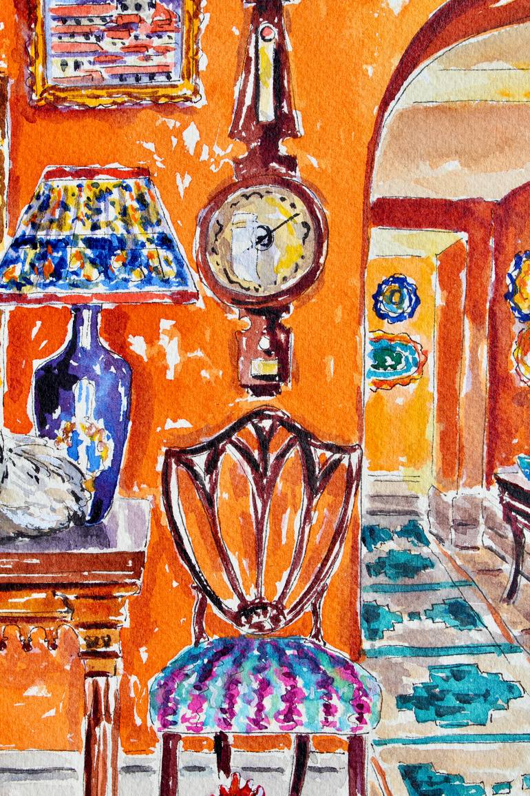 Original Impressionism Architecture Painting by Kristen Olson Stone