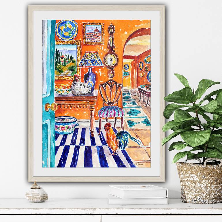 Original Impressionism Architecture Painting by Kristen Olson Stone