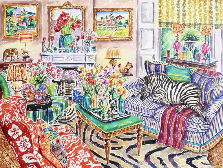 Print of Impressionism Animal Paintings by Kristen Olson Stone