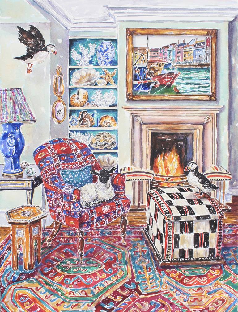 Print of Impressionism Animal Paintings by Kristen Olson Stone