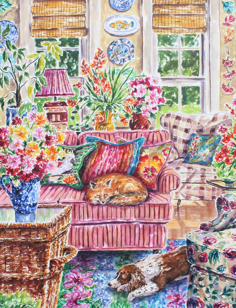 Original Realism Architecture Painting by Kristen Olson Stone