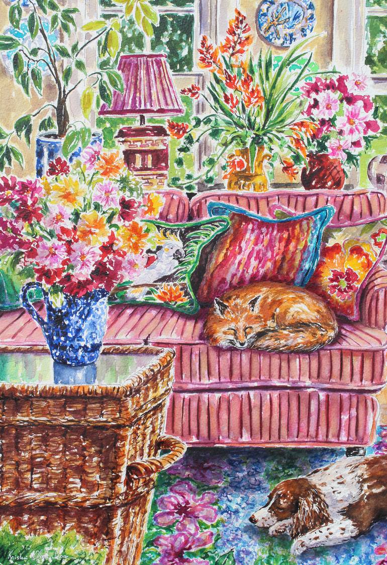 Original Realism Architecture Painting by Kristen Olson Stone