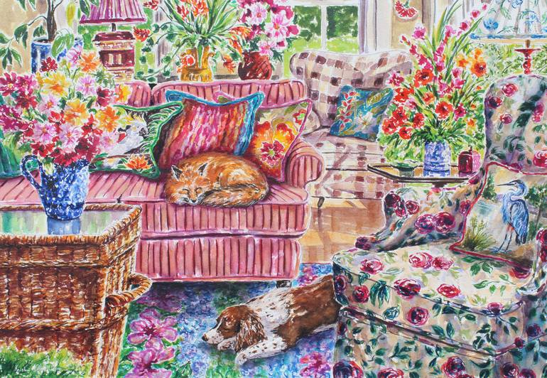 Original Realism Architecture Painting by Kristen Olson Stone