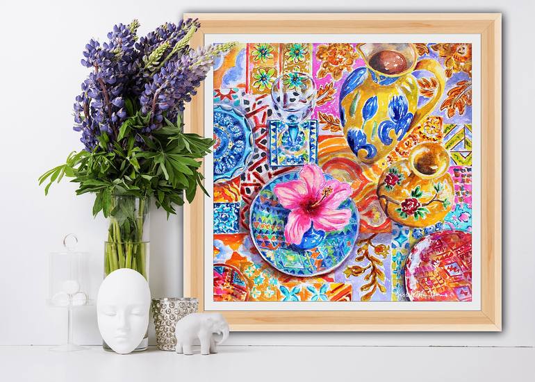 Original Impressionism Floral Painting by Kristen Olson Stone