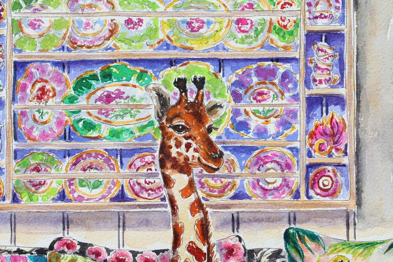 Original Impressionism Animal Painting by Kristen Olson Stone