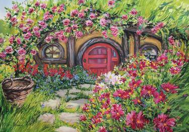 Original Garden Paintings by Kristen Olson Stone