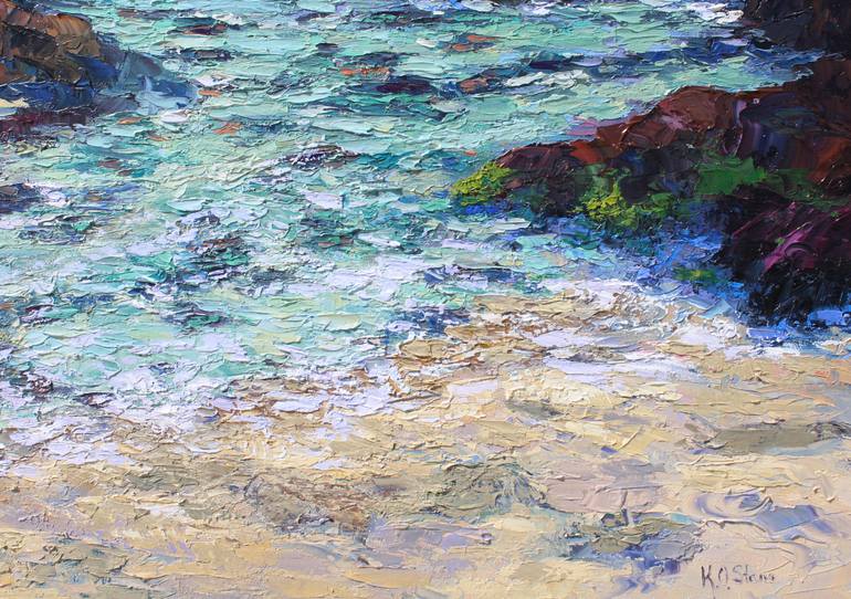 Original Impressionism Seascape Painting by Kristen Olson Stone