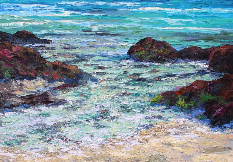 Original Impressionism Seascape Painting by Kristen Olson Stone