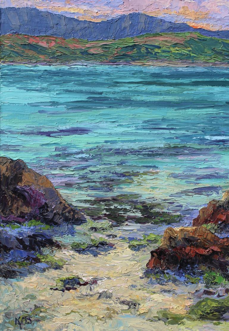 Original Impressionism Seascape Painting by Kristen Olson Stone