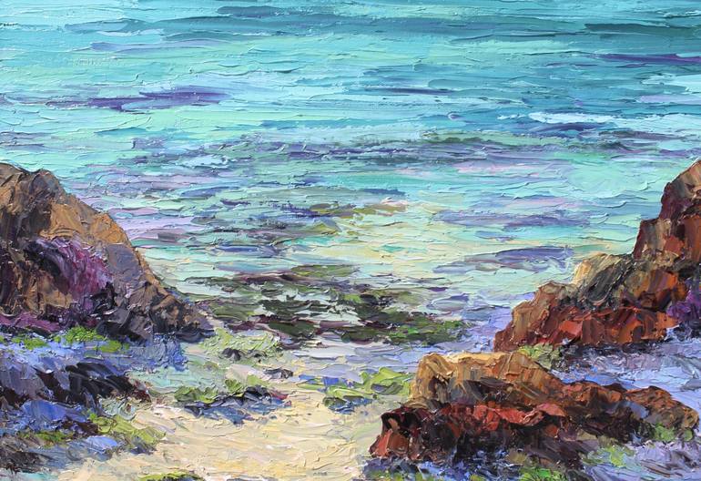 Original Impressionism Seascape Painting by Kristen Olson Stone