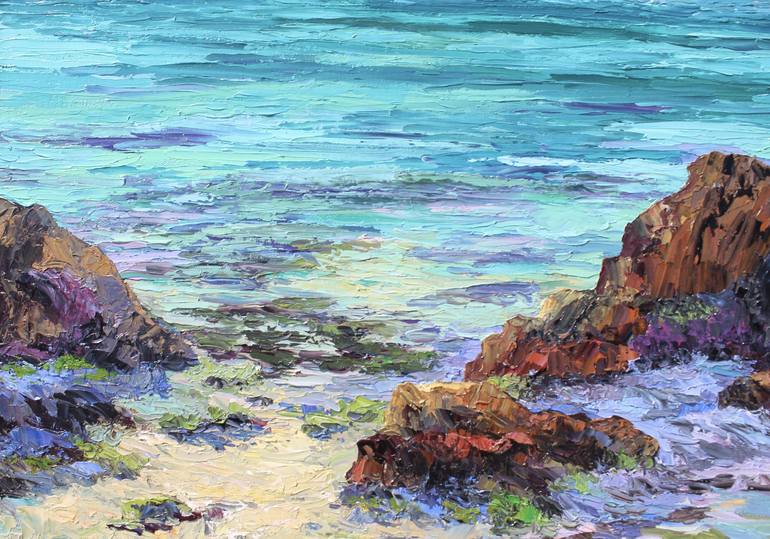 Original Impressionism Seascape Painting by Kristen Olson Stone