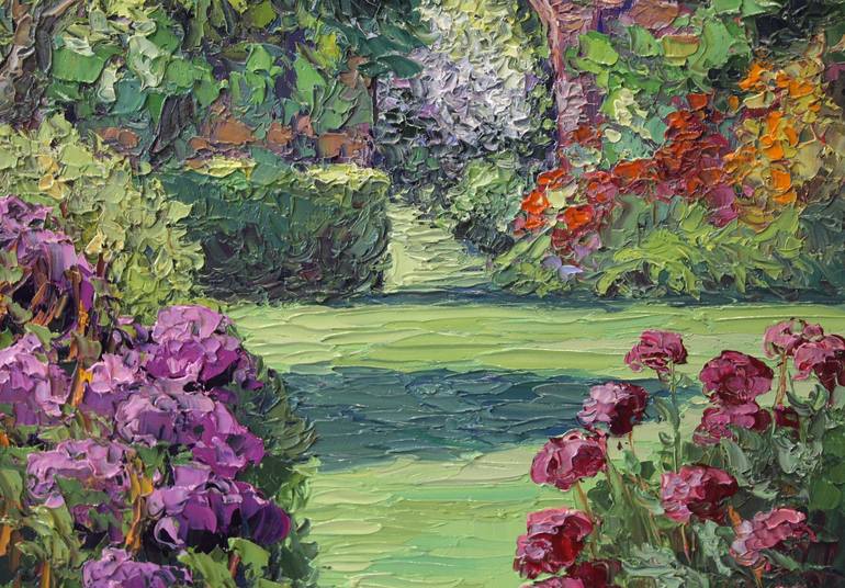 Walled Garden Painting by Kristen Olson Stone | Saatchi Art