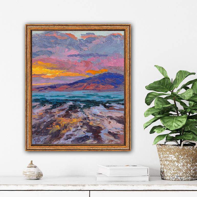 Original Expressionism Seascape Painting by Kristen Olson Stone