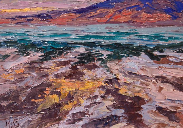 Original Expressionism Seascape Painting by Kristen Olson Stone