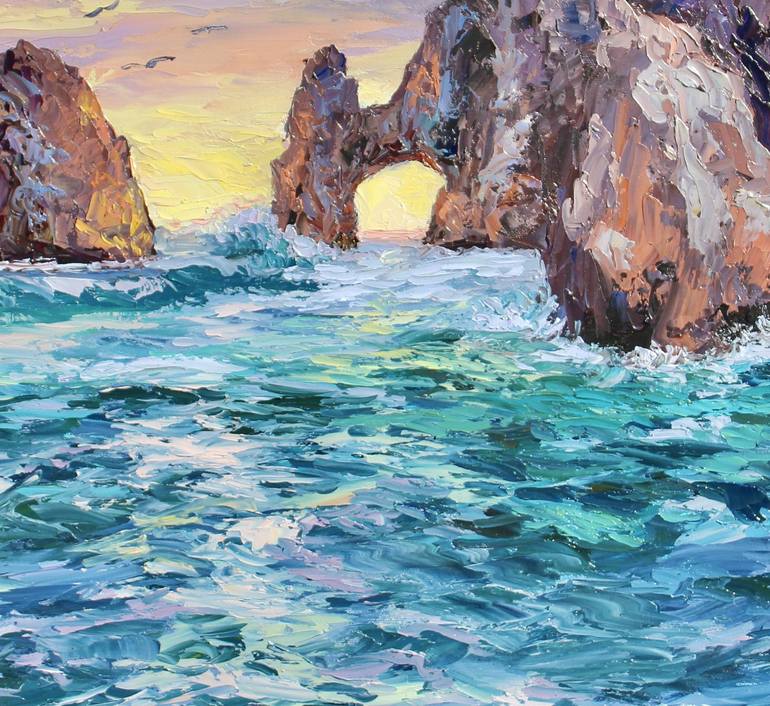 Original Impressionism Seascape Painting by Kristen Olson Stone