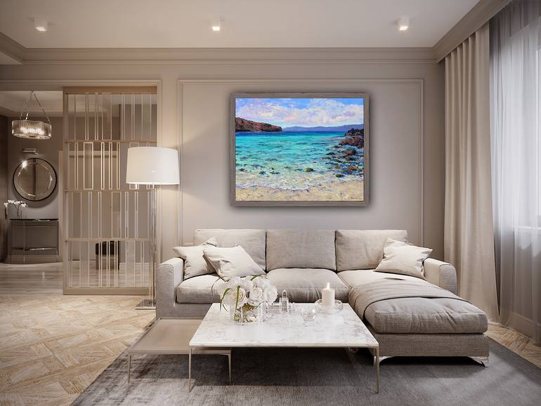Original Impressionism Seascape Painting by Kristen Olson Stone
