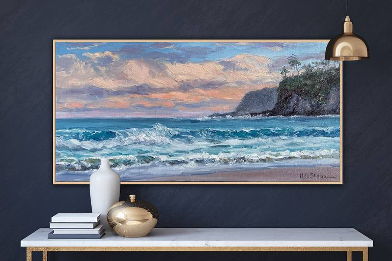 Original Impressionism Seascape Painting by Kristen Olson Stone