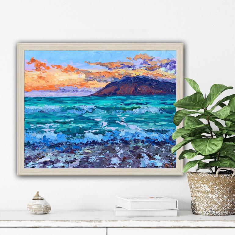 Original Impressionism Seascape Painting by Kristen Olson Stone