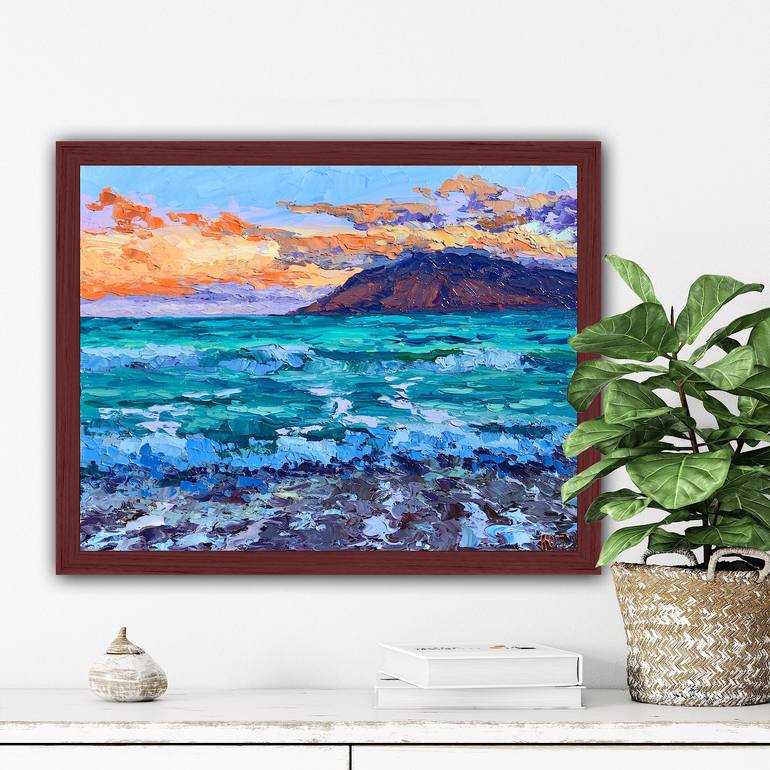 Original Impressionism Seascape Painting by Kristen Olson Stone