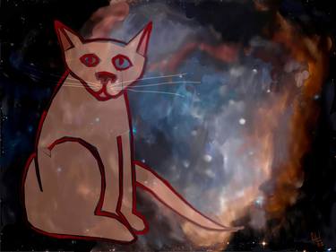 THE SPACE CAT, Digital Painting - Limited Edition 17 of 40 thumb
