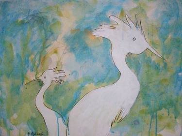 Original Impressionism Animal Painting by Patricia Rockwood