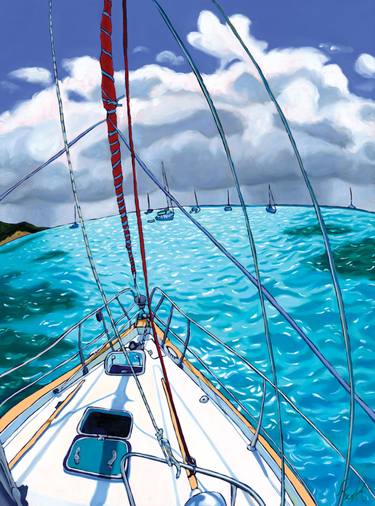 Stormy Skies Over the Tobago Cays - Limited Edition Canvas Giclee 73/100 thumb