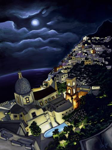 Positano at Night thumb