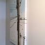 From a photograph by Marianna Armata. This is a section of her photo, painted with her permission. This reminded me of the pole in front of the house where I grew up. We always played hide and seek there and used this pole as our home base. A wonderful example of urban, contemporary art.