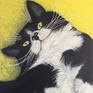 Tuxedo Cat Painting by Teri Paquette | Saatchi Art