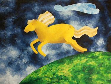 Original Expressionism Horse Paintings by Sue Giacoman